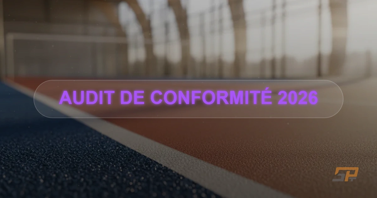 Close-up of premium synthetic padel turf and athletic track surfaces in a modern sports complex, illustrating 2026 safety standards and renovation quality.