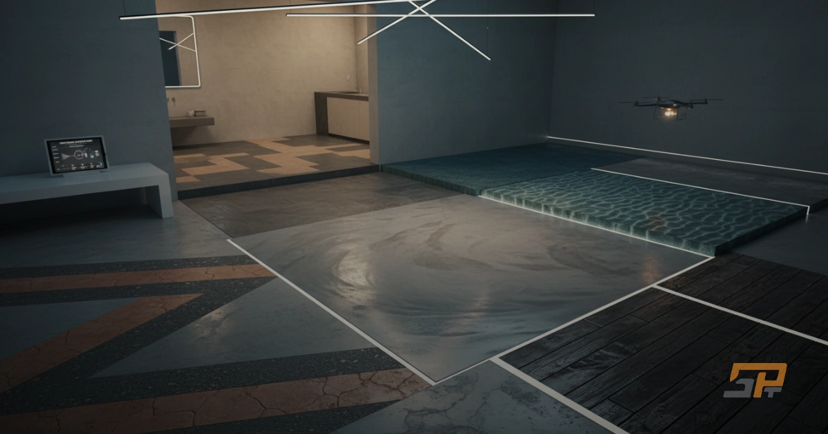 Tendances Béton Imprimé 2026 : Les Textures et Couleurs qui vont Dominer - Featured graphic for Sport Pro Trav blog post